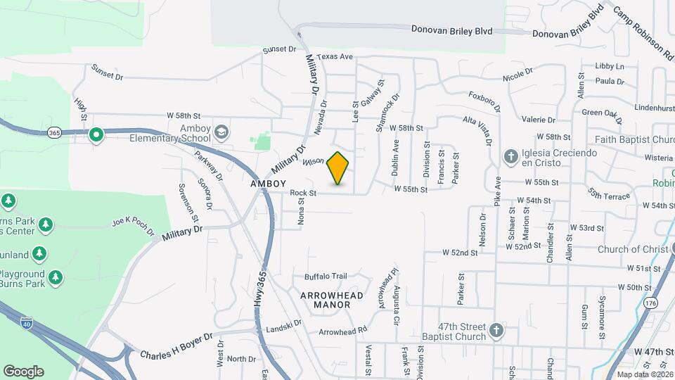 407 Rock St Map and Location Details