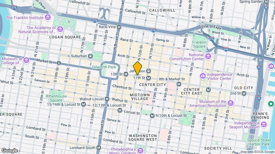 1 S 12th St, Unit 1B-1-9D Map and Location Details