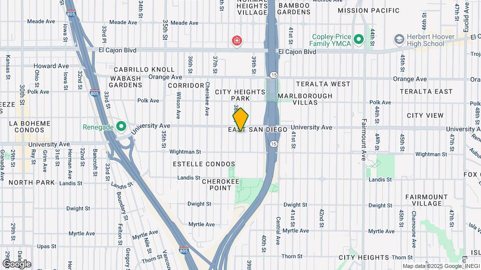 3867 38th St Mapa y Detalles de la Ubicación