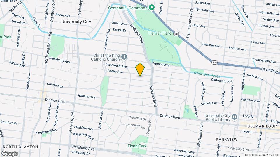 7237 Amherst Ave Map and Location Details