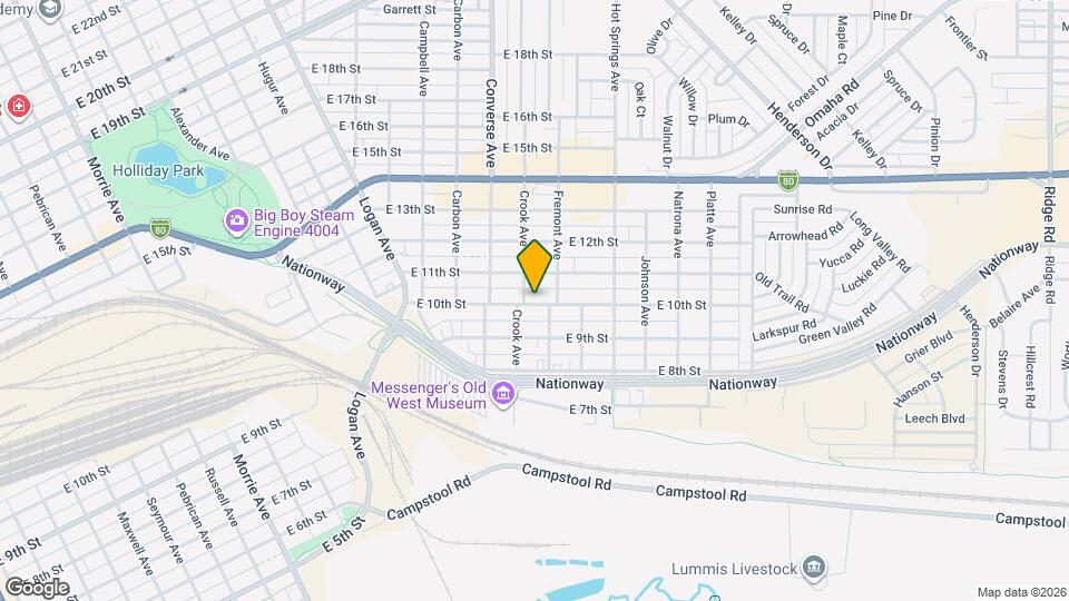 2406 E 10th St Map and Location Details