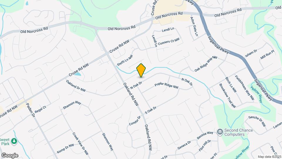 2021 N Oak Dr Map and Location Details