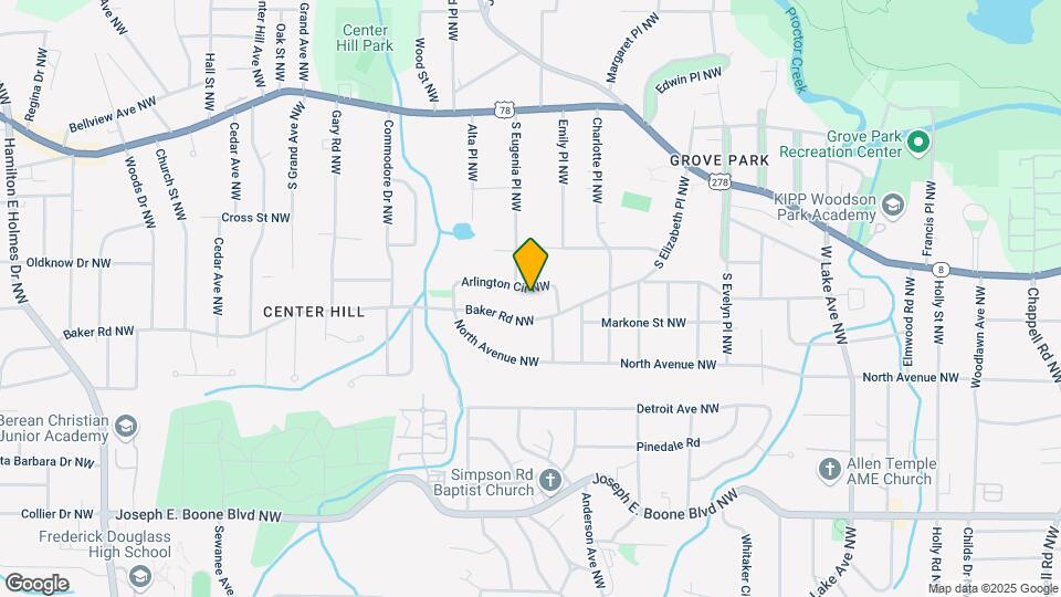 2028 Arlington Cir NW Map and Location Details