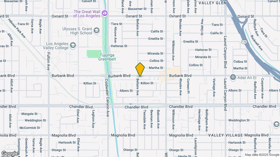 12656 Burbank Blvd Map and Location Details