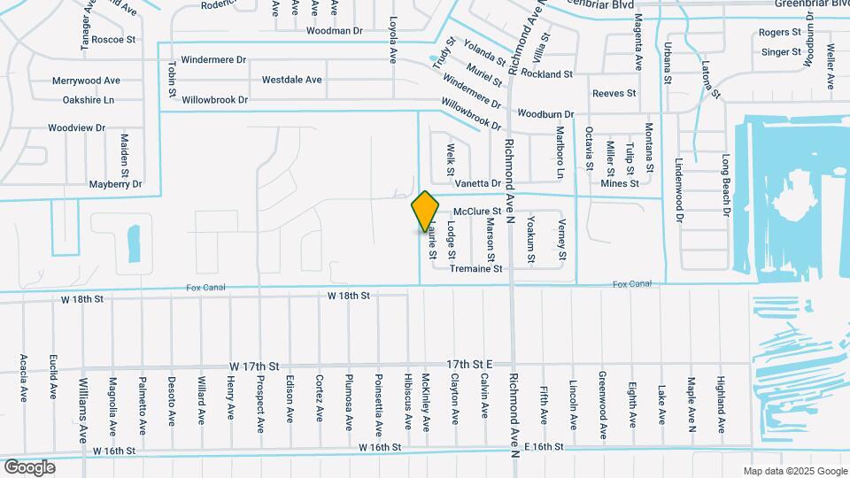 1823 Laurie St Map and Location Details