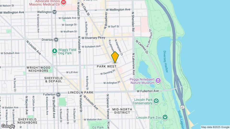 2555 N Clark St Map and Location Details