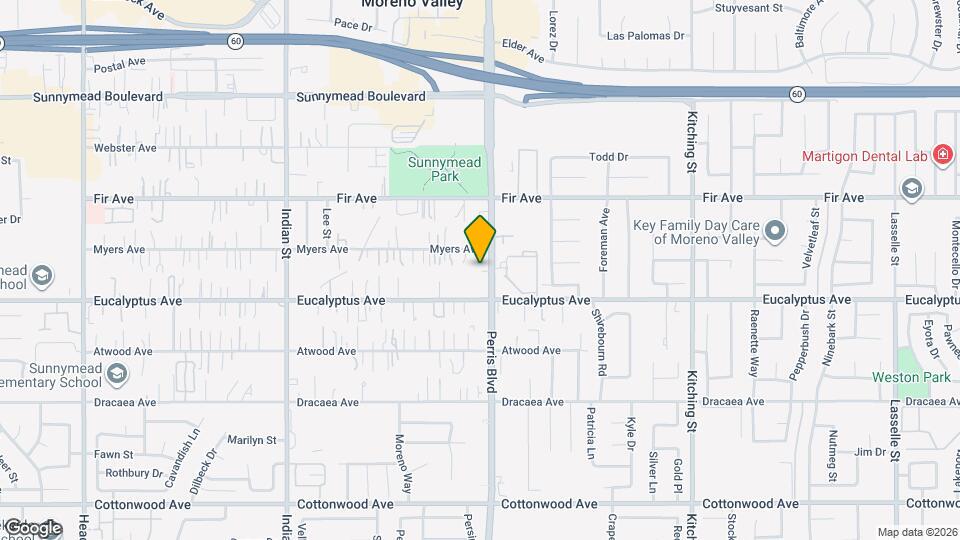 12865 Perris Blvd Map and Location Details