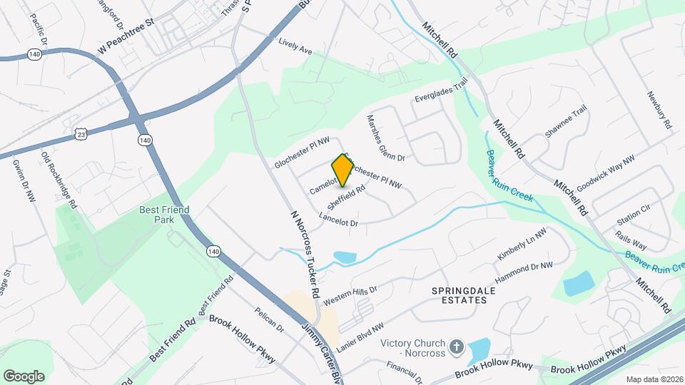 723 Sheffield Rd Map and Location Details