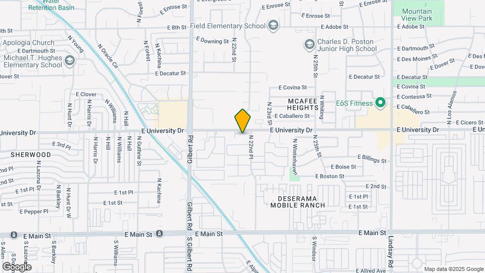 2165 E University Dr Map and Location Details