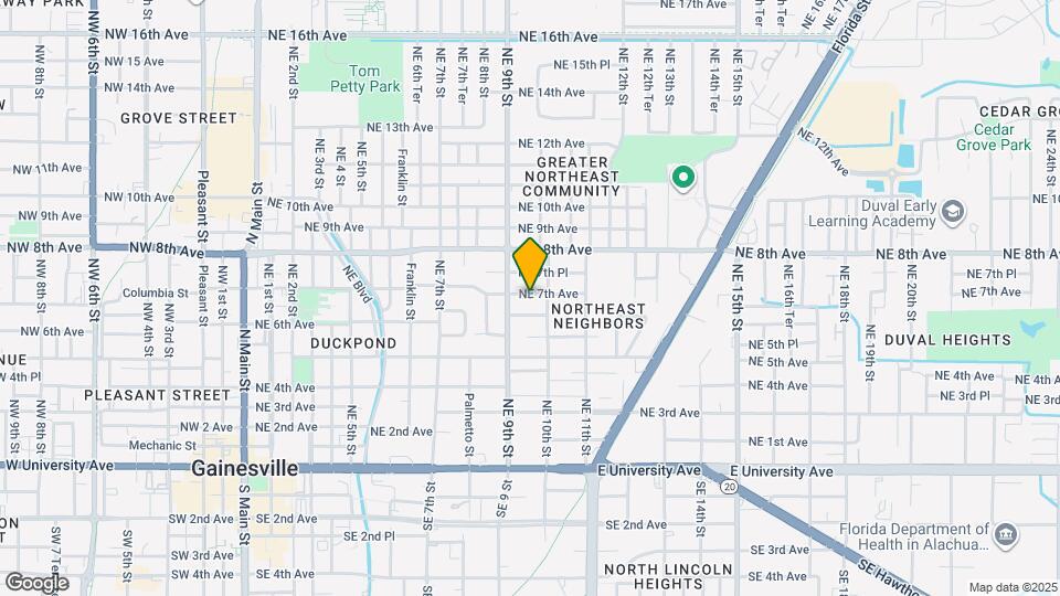 927 NE 7th Ave Map and Location Details