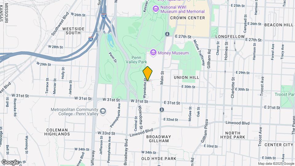 2940 Baltimore Ave, Unit 1406 Map and Location Details