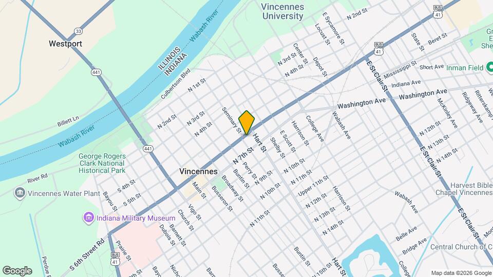 505 N 6th St Map and Location Details