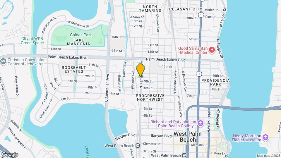 1007 N Tamarind Ave Mapa y Detalles de la Ubicación