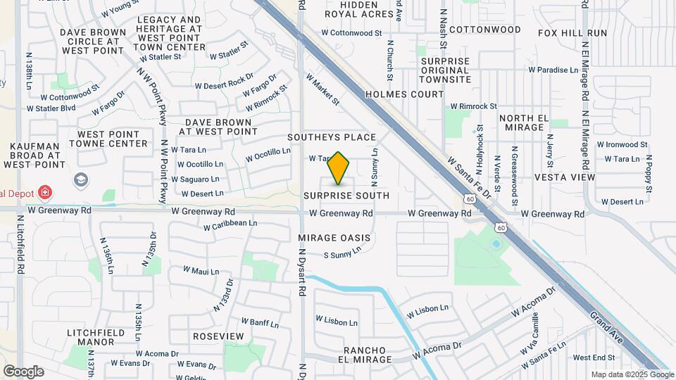 12956 W Desert Ln Mapa y Detalles de la Ubicación