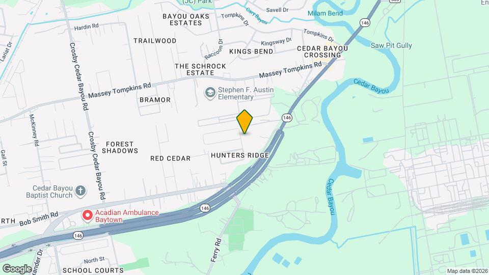 3410 Hunter's Canyon Mapa y Detalles de la Ubicación