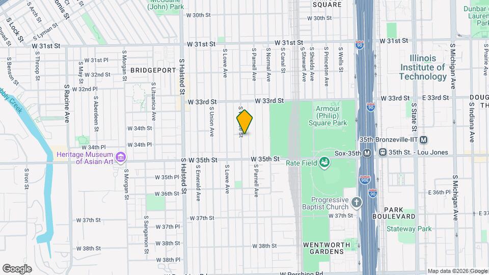 3413 S Wallace St, Unit BASM Map and Location Details