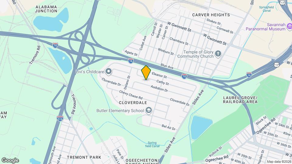 1520 Audubon Dr Map and Location Details