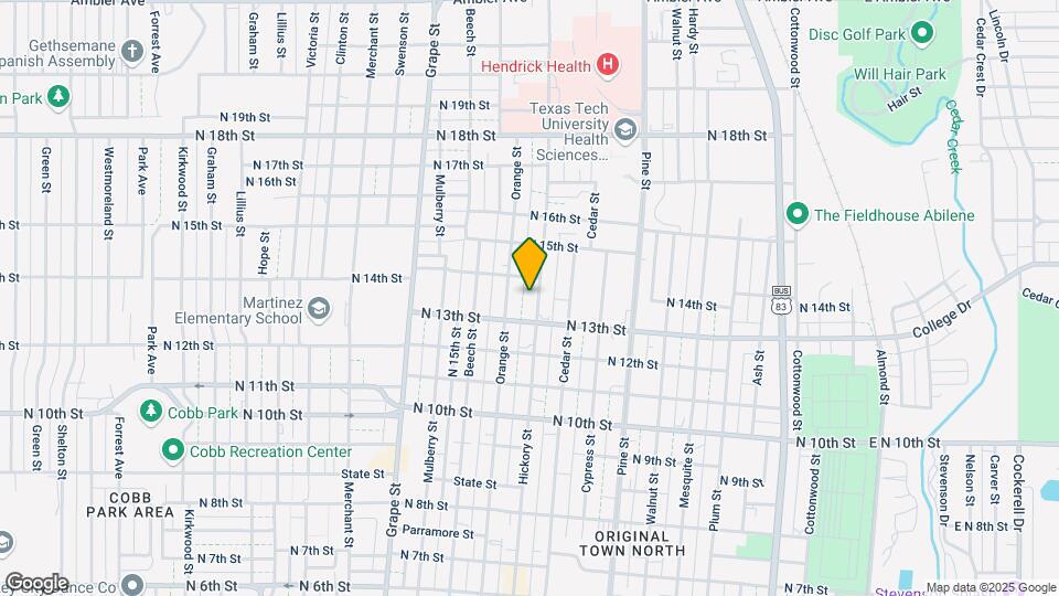1328 Hickory St Mapa y Detalles de la Ubicación