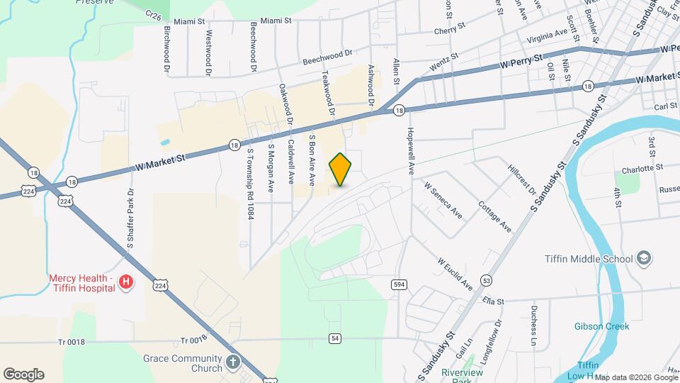 1734 W Market St Map and Location Details