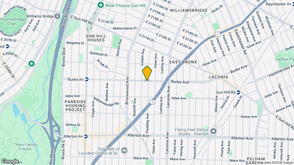 3049 Paulding Ave Map and Location Details