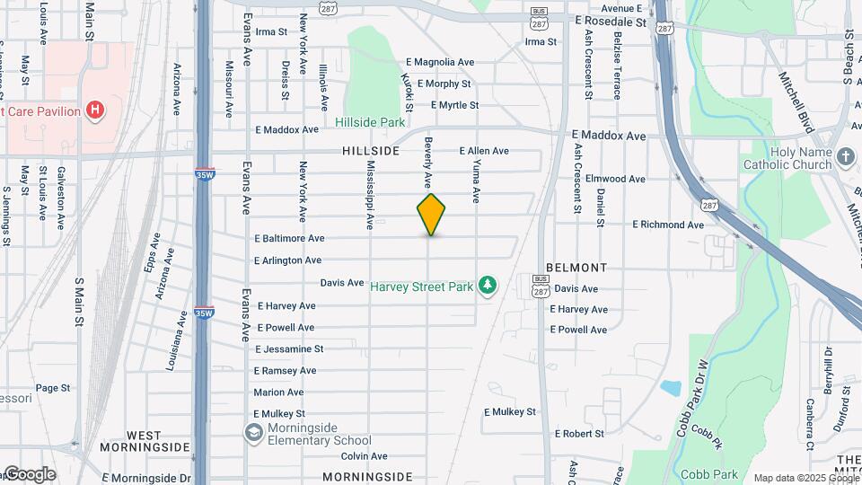 1300 E Baltimore Ave Map and Location Details