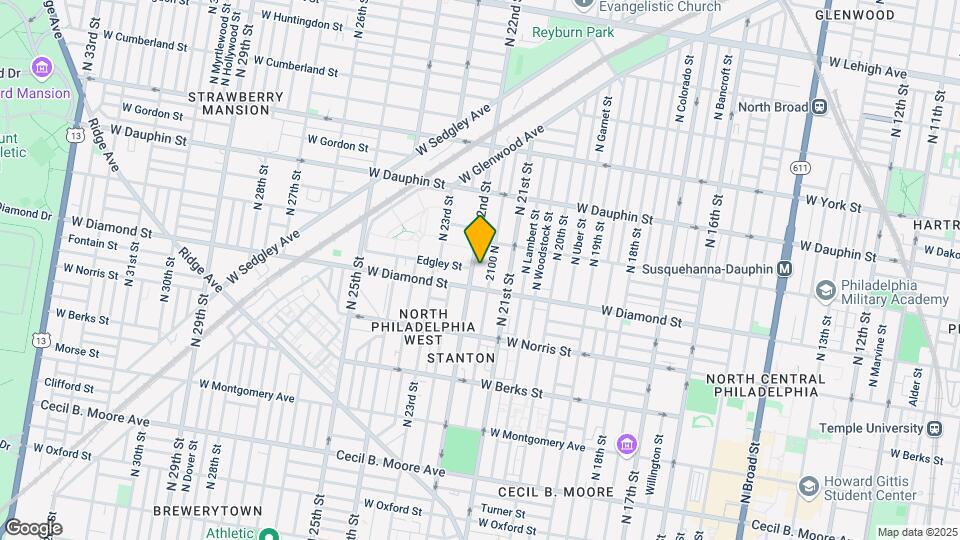 2121 N 22nd St, Unit 1 Map and Location Details