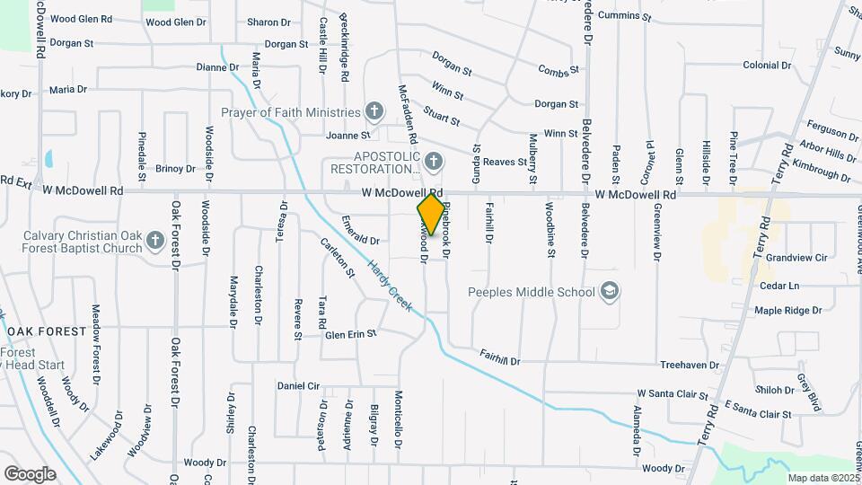 2658 Brookwood Dr Map and Location Details