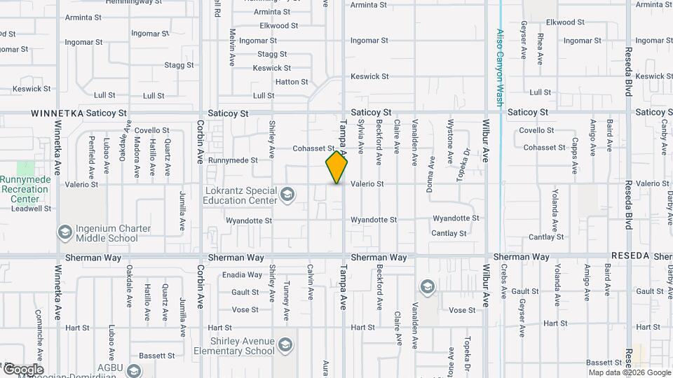 19308 Valerio St Map and Location Details