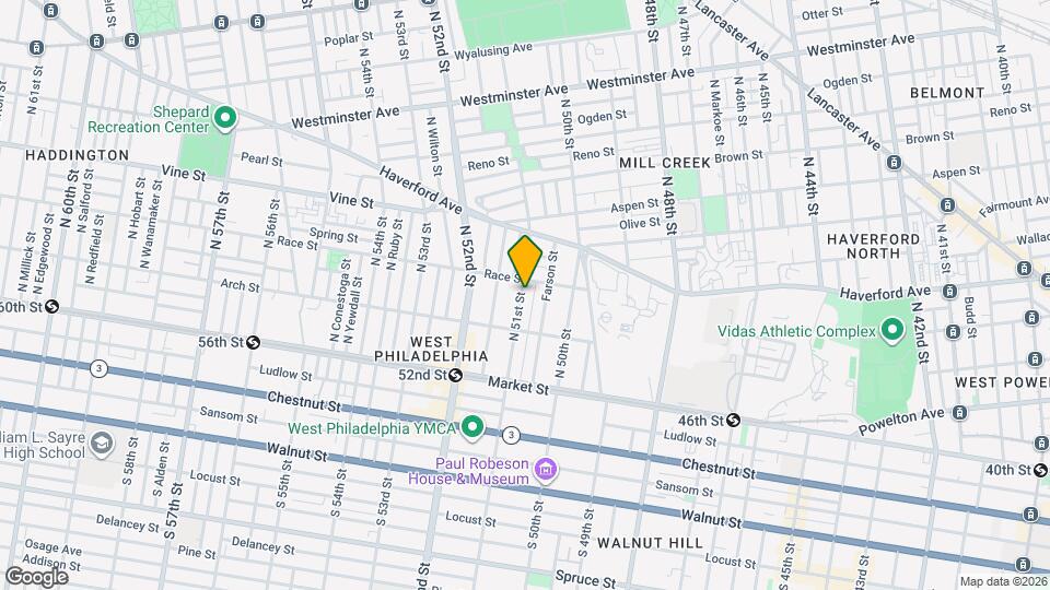 147 N Paxon St Map and Location Details
