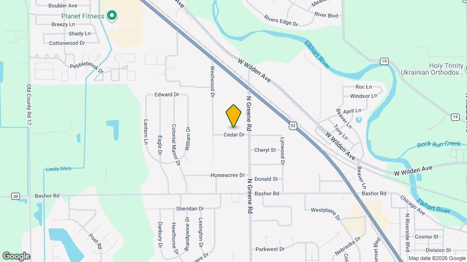 2009 Cedar Dr Map and Location Details