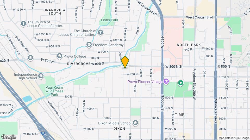 752 N 850 W St Map and Location Details