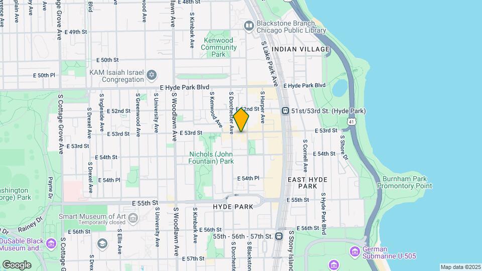 1417 E 53rd St Map and Location Details
