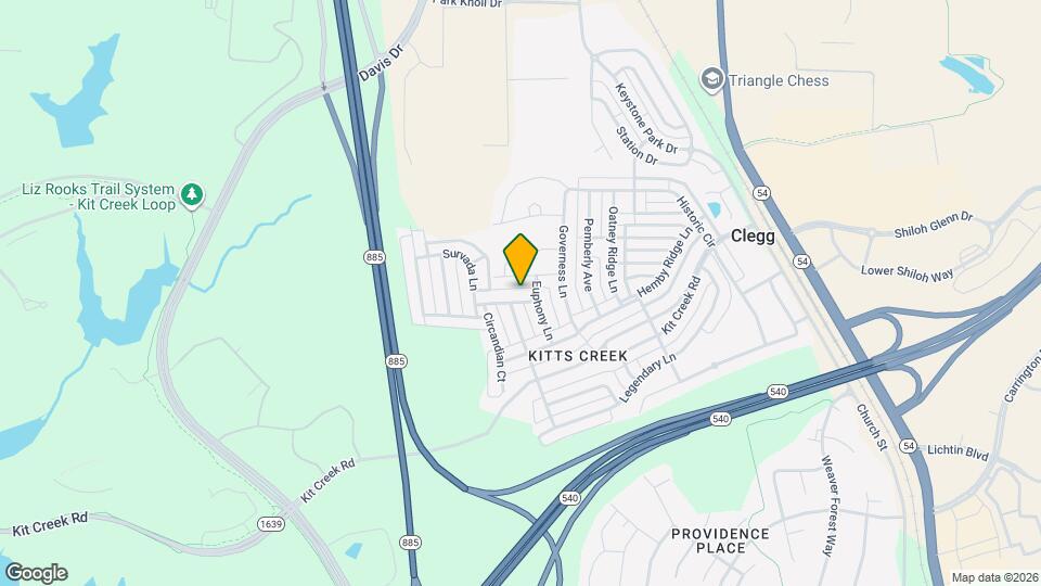 1012 Crinoline Ln Map and Location Details