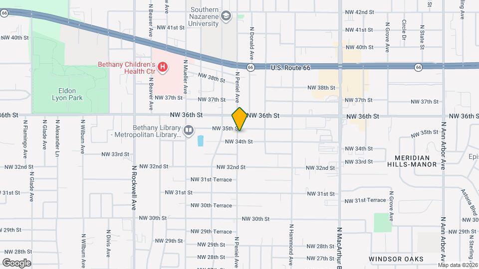3506 N Peniel Ave Map and Location Details