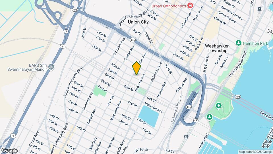 414 25th St Map and Location Details
