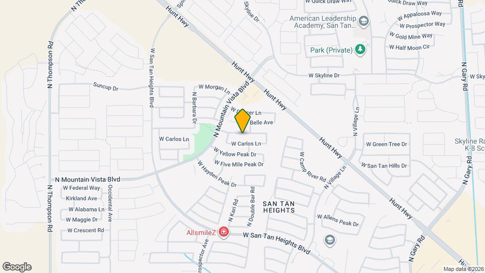3217 W Santa Cruz Ave Mapa y Detalles de la Ubicación
