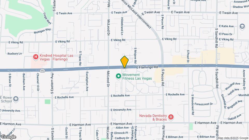3145 E Flamingo Rd Map and Location Details