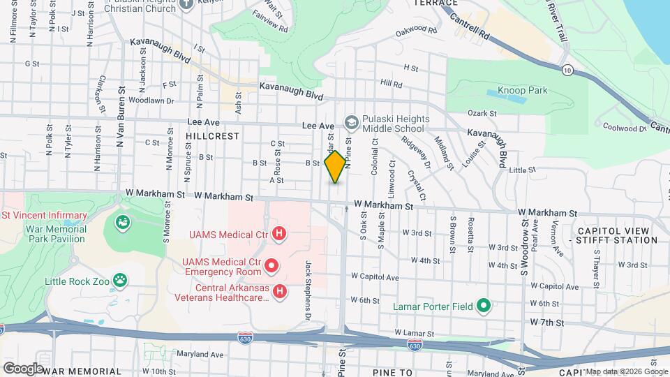 117 N Cedar St Map and Location Details