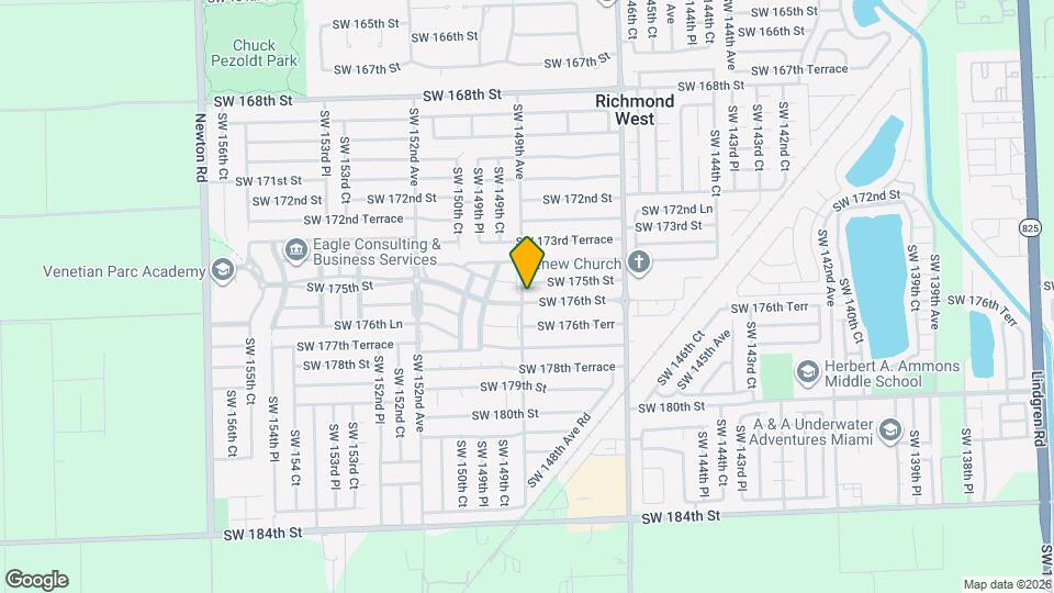 14899 SW 176th St Map and Location Details