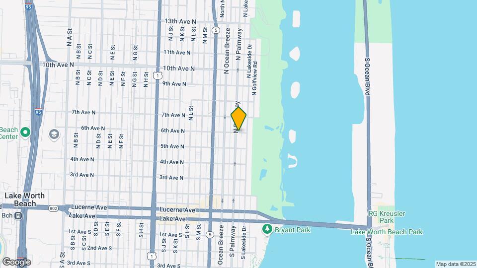 532 N Palmway Map and Location Details