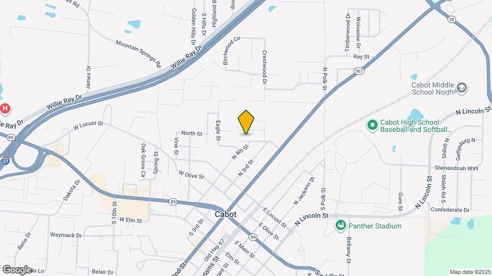 402 W Cherry St Map and Location Details