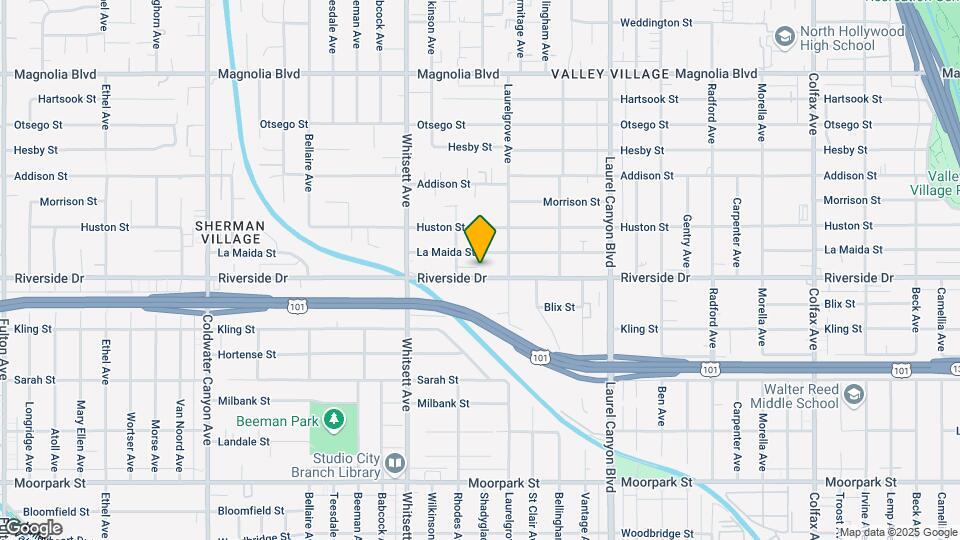 12335 Riverside Dr Map and Location Details