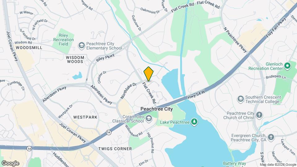 216 Flat Creek Ct Map and Location Details