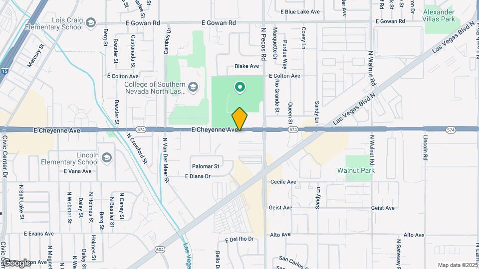 3427 E Cheyenne Ave Map and Location Details