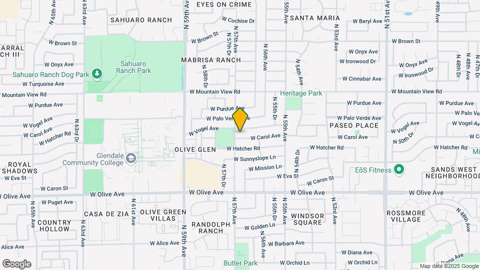 5638 W Carol Ave Map and Location Details