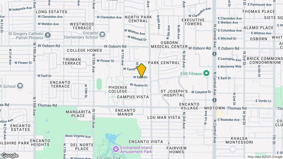801 W Earll Dr Map and Location Details