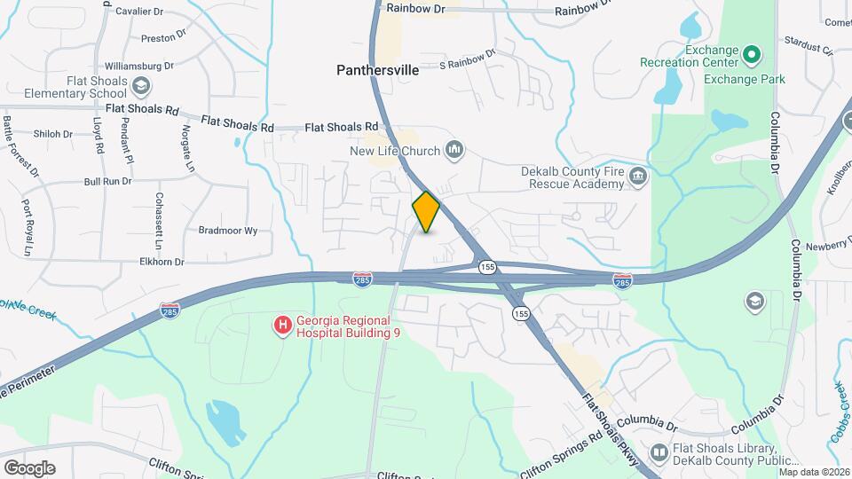 3675 Flat Shoals Rd Map and Location Details