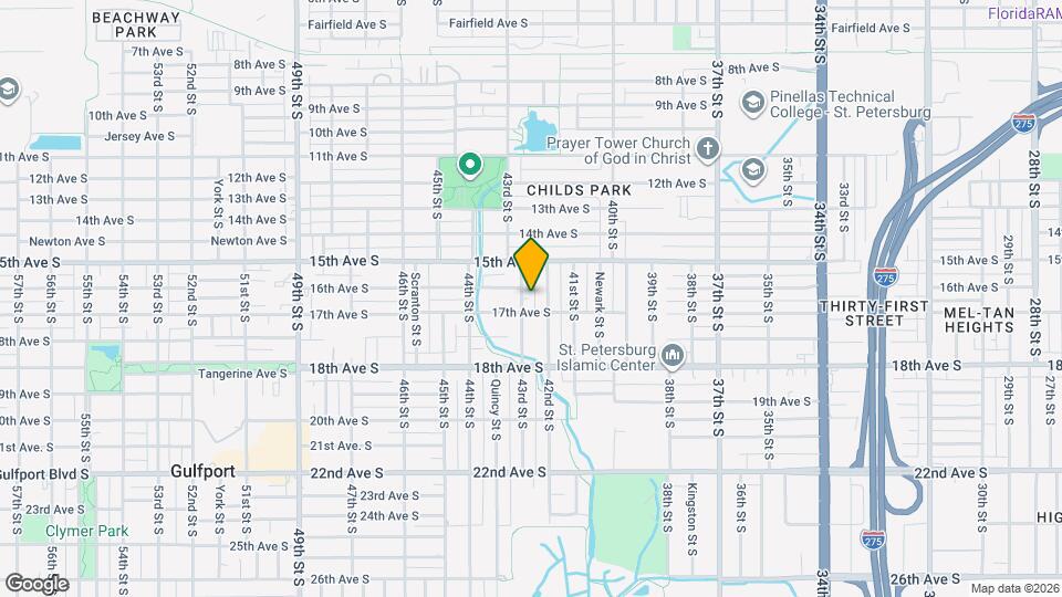 1628 43rd St S Map and Location Details