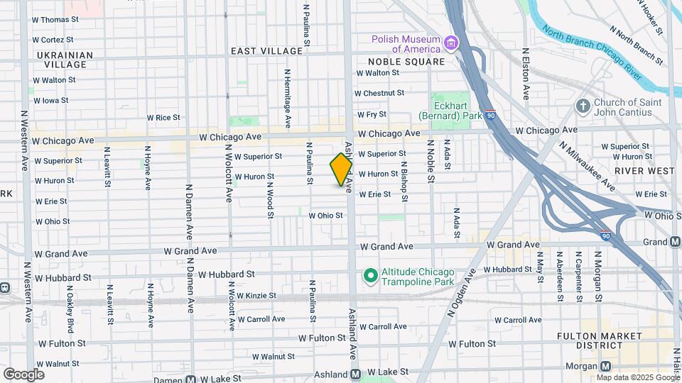1612 W Erie St Map and Location Details