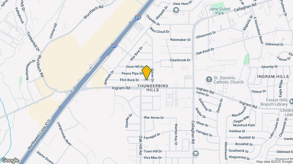 6234 Flint Rock Dr Map and Location Details